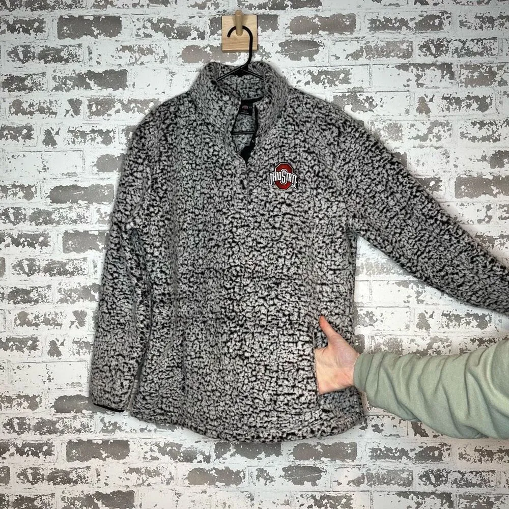 Scarlet & gray Ohio State | team gear Sherpa pullover Size L - Image 10