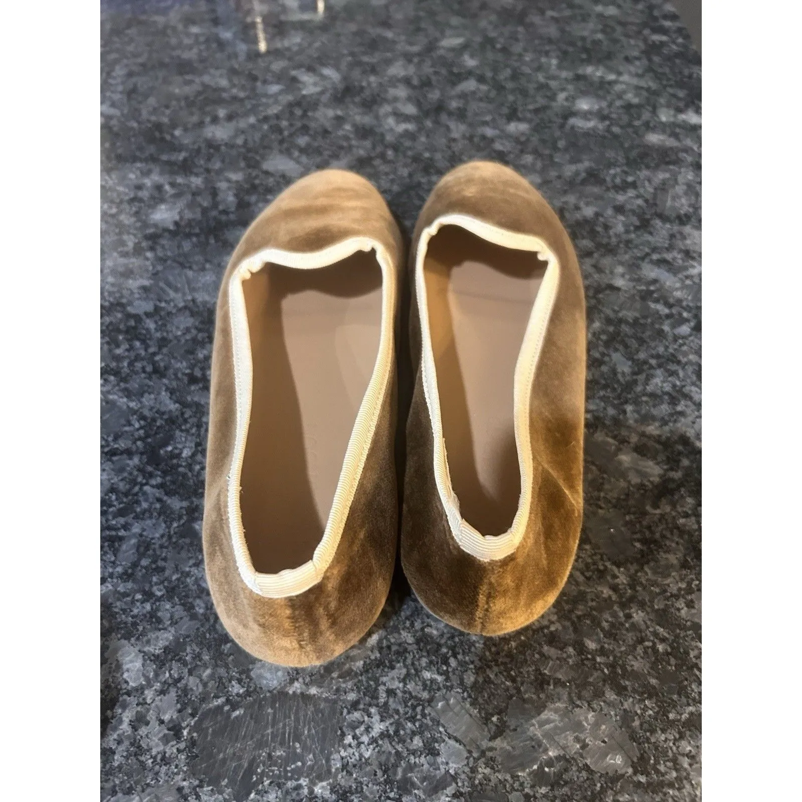 Le Mogador Velvet Slippers Chocolate Brown Quiet Luxury Modern Women’s Size 38 - Image 4