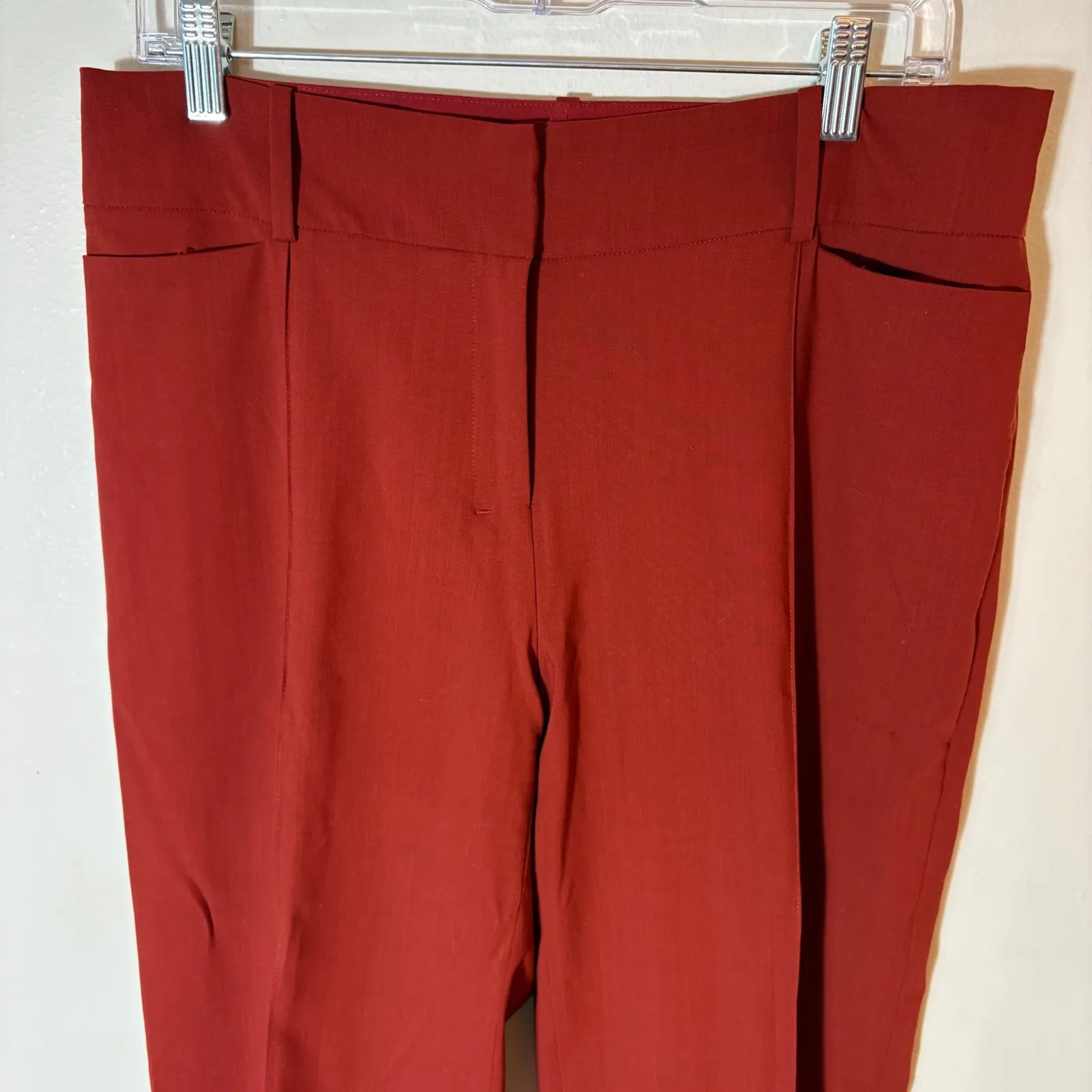 MM LaFleur Wool Ankle Pants Size 6 Front Zip Tailored - Image 2