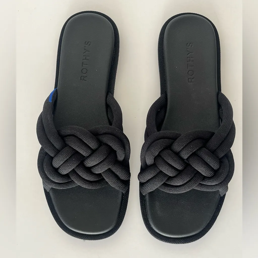 Rothy’s The summer sandals black 8 - Image 5