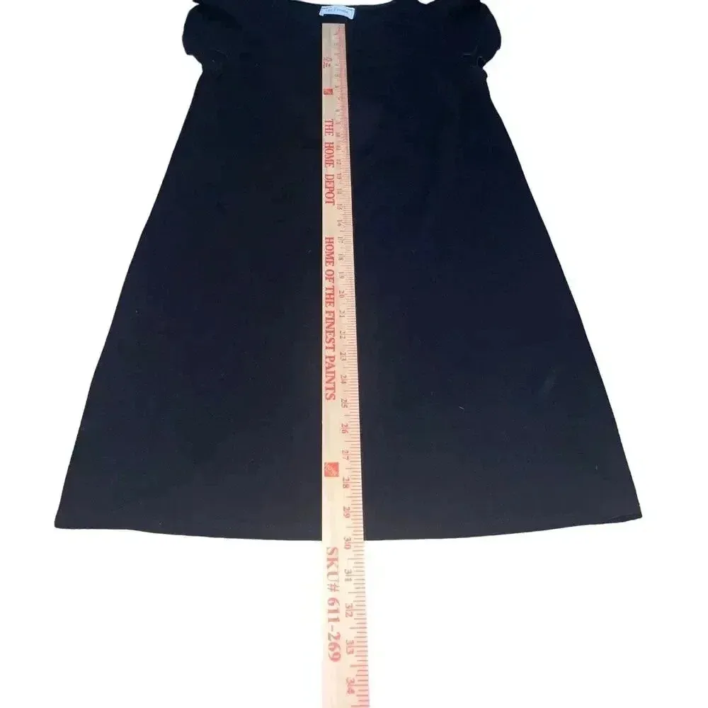Ces Femme Women's M Black Knee Length Dress Ruffled Sleeves Party Versatile Size M - Image 2