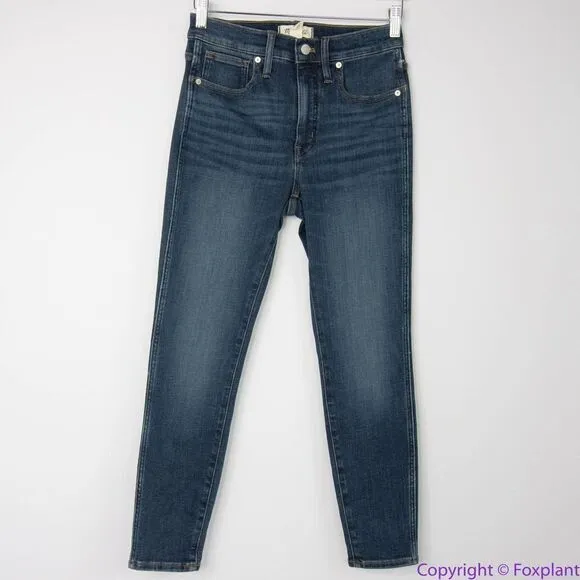New Madewell Petite 10" High-Rise Skinny Jeans Marengo‎ Wash, 26P - Image 3