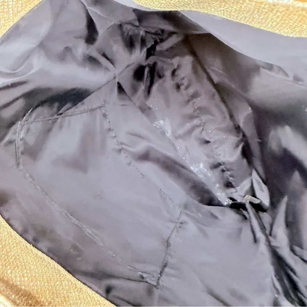 Victoria's Secret Purse Fashion Show Gold Glitter Canvas purse Tote beach Bag - Image 6