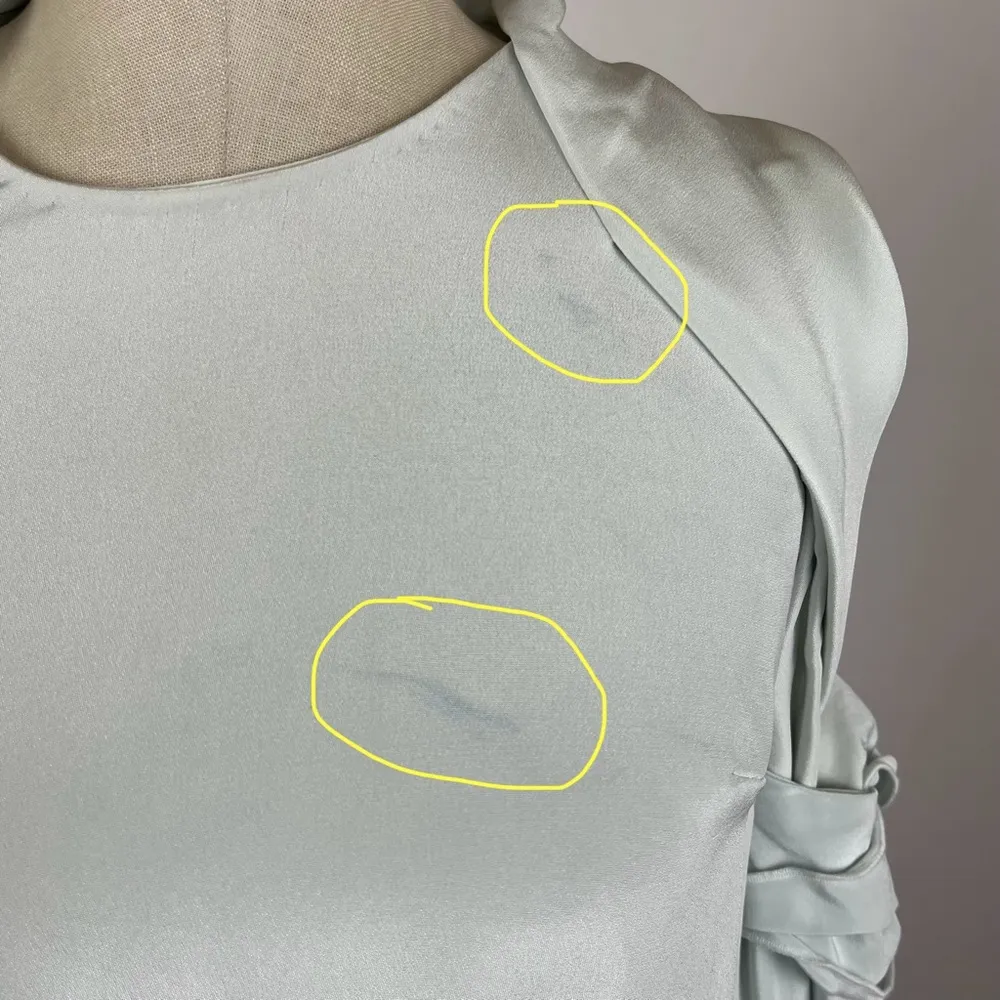 3.1 Philip Lim Light Blue Silk Long Sleeve Blouse - Image 4