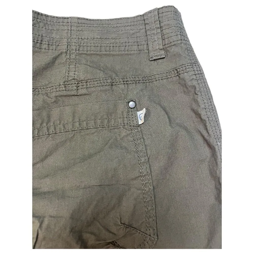 New Magellan Shorts Womens 12 Adventure Gear Roll Cuff Outdoor Olive Green - Image 12