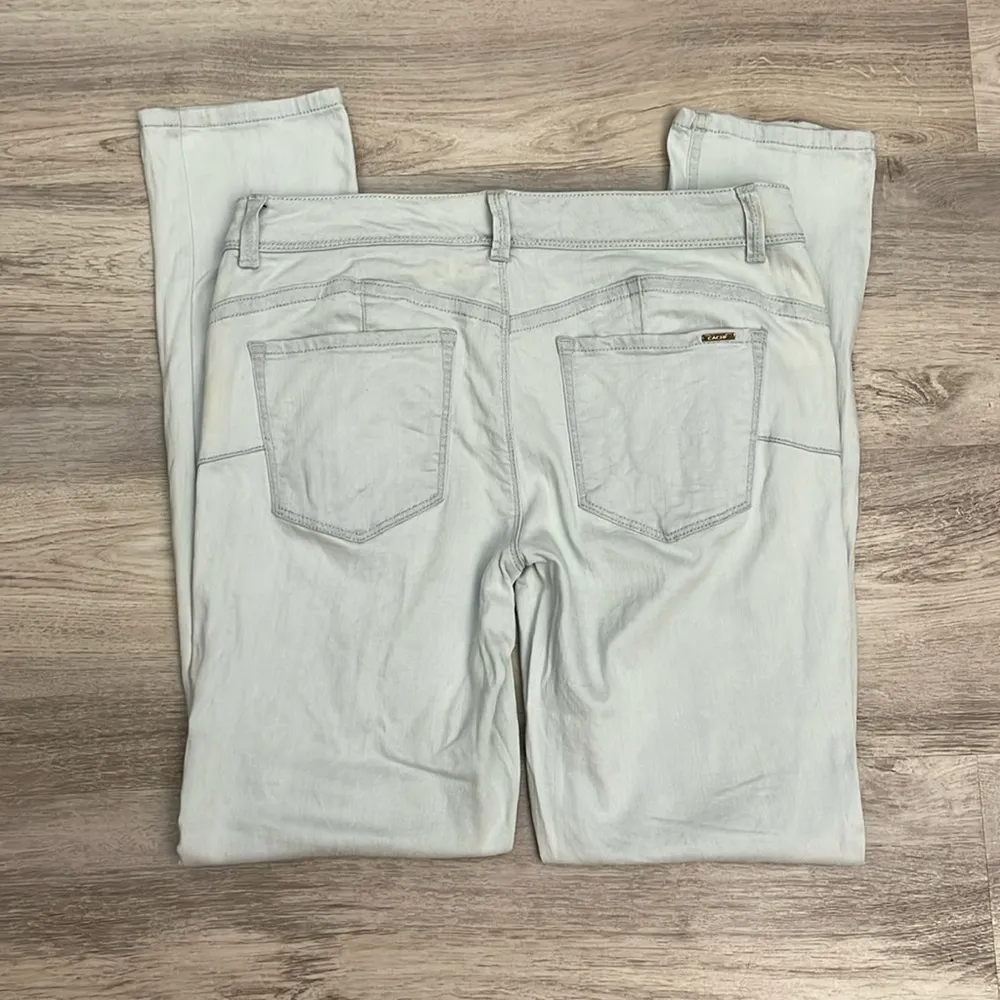 Cache Light Blue Skinny Jeans Size 10 - Image 4