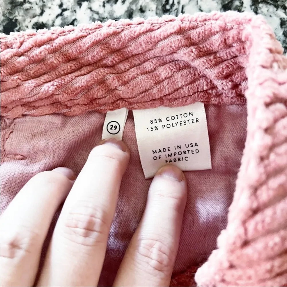 GRLFRND Pink Zamira Cotton-blend Corduroy Mini Skirt - Image 8