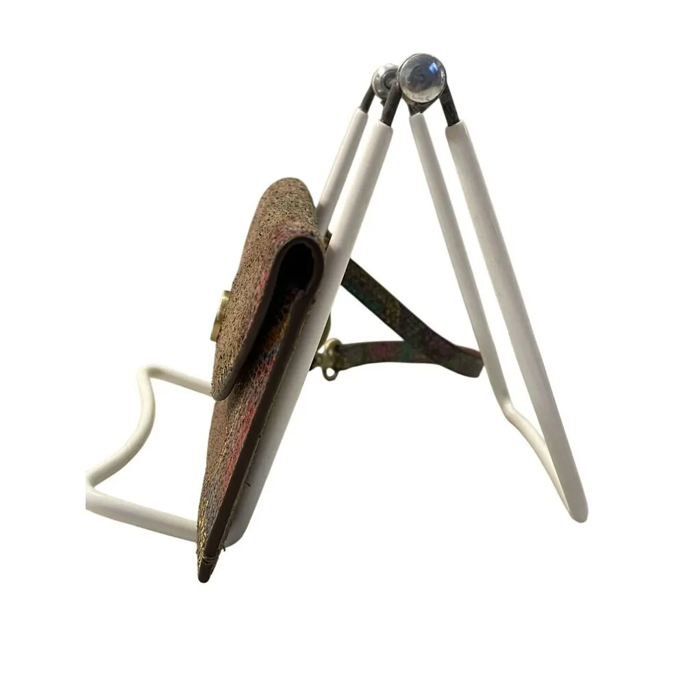 Lodis Calabasas RFID coin Change Purse Used Leather Patterned - Image 5