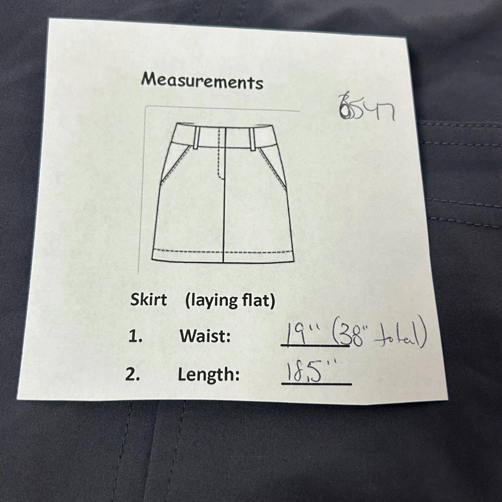 L.L.Bean Women's Skort Black Size 16 REG Hiking Outdoor Athletic Built-in Shorts - Image 5