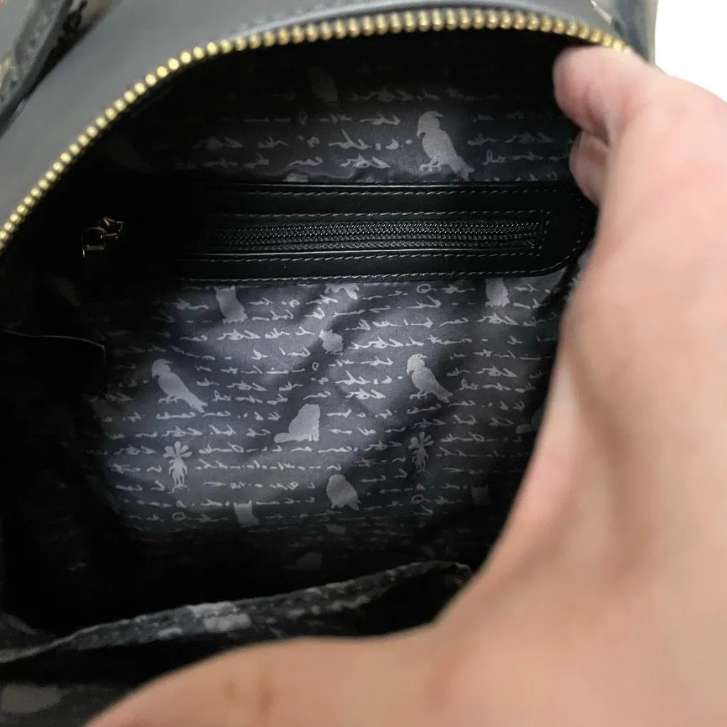 Harry Potter Characters Botanical Group Portrait Mini Backpack Black NEW - Image 6