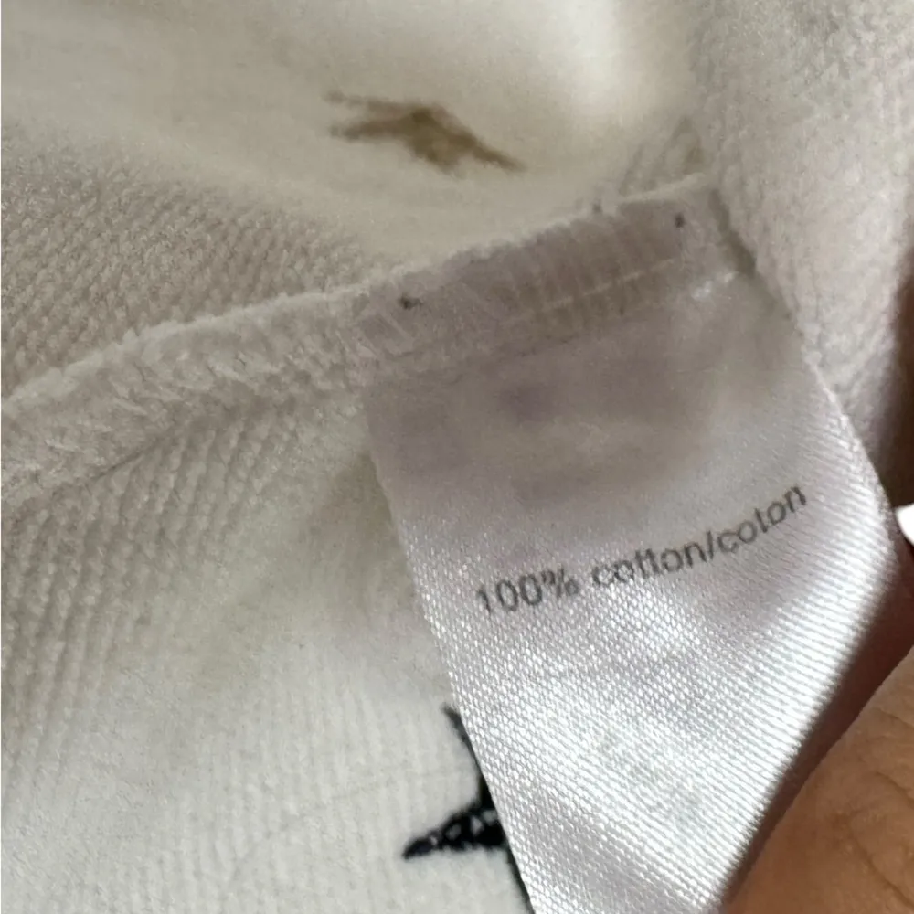 Pam & Gela Crop Hoodie Stars White - Image 4