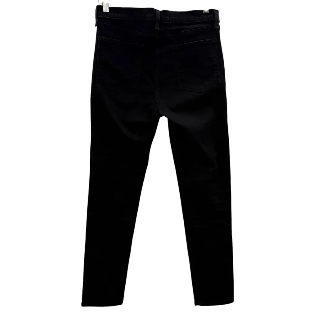 Veronica Beard Debbie Button Fly High Rise Skinny Jeans in‎ Raven Black Sz 29/8 - Image 6