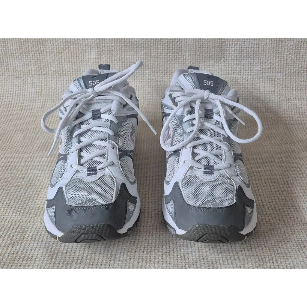 New Balance Womens 505 WX505GP Gray White Pink Running Shoes Sneakers Size 11B - Image 2