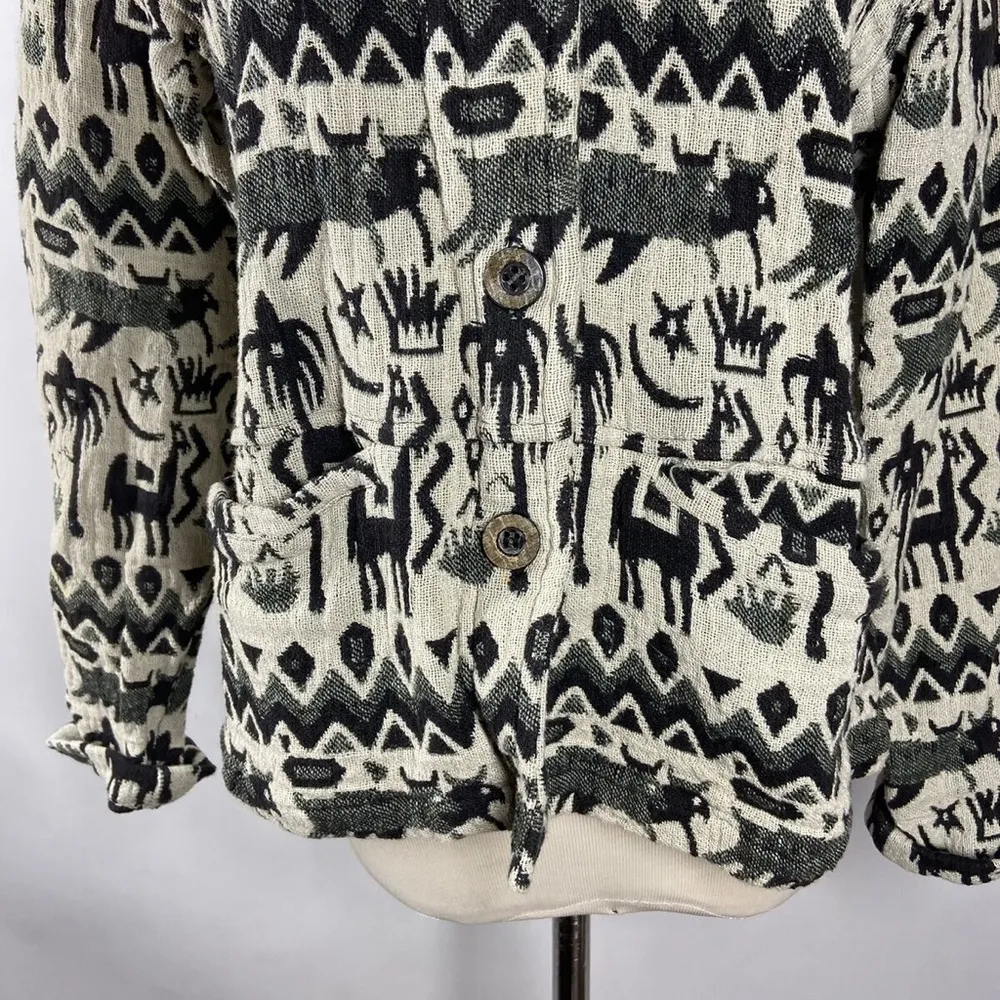 Chico’s Safari Print Blazer/Jacket/Shacket Size 0/Small - Image 4