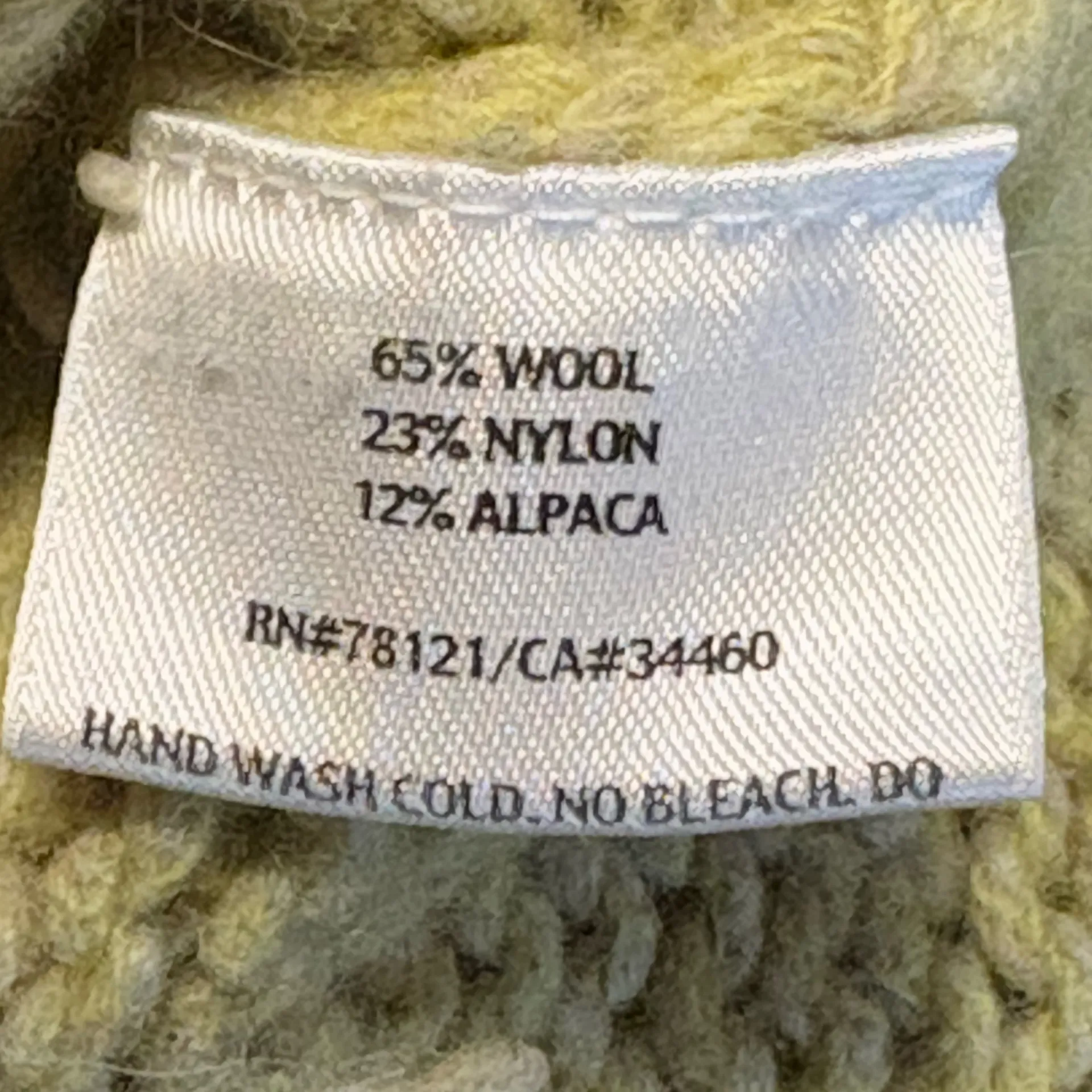 Eileen Fisher Wool Blend Light Green V-Neck Sweater. - Image 6