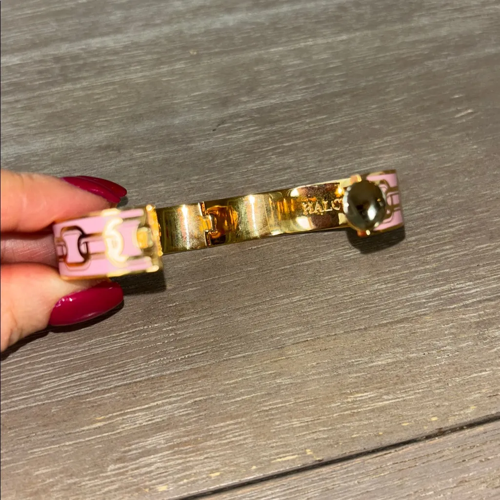 Halcyon Days Enamel & Gold Tone Bracelet - Image 4