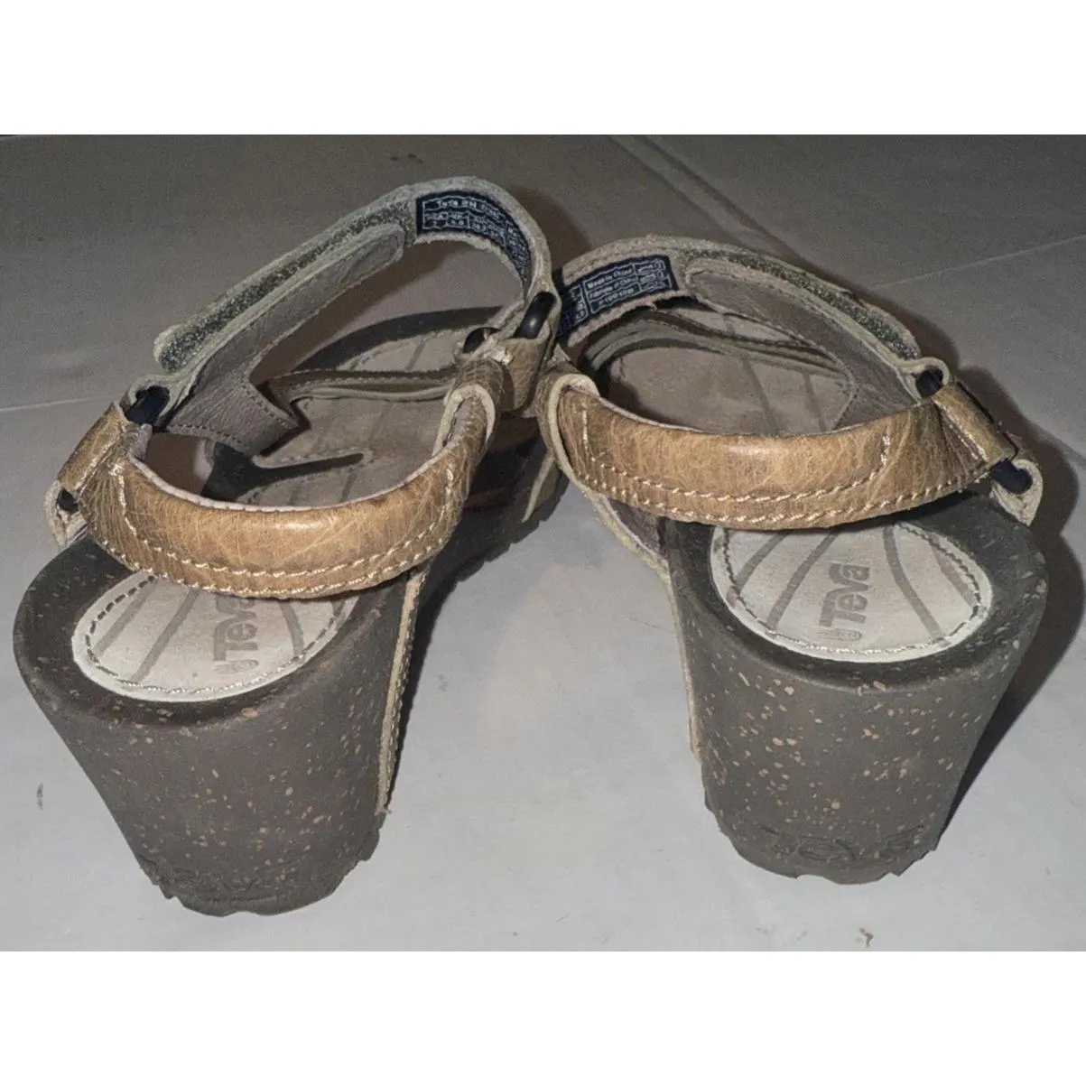 Teva Ventura Rugged Gorpcore Outdoor Adventure Boho Strappy Wedge Sandals Size 7 - Image 6