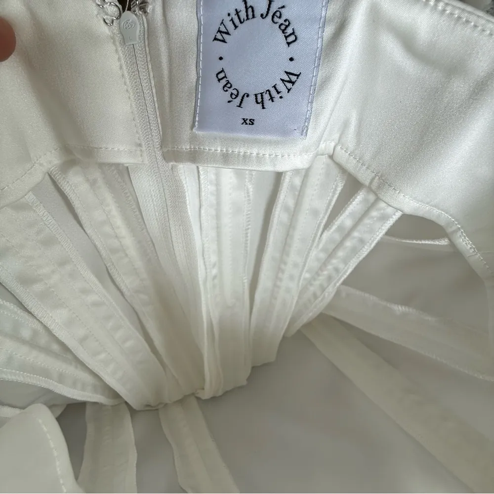 With Jean Chloe White Corset Mini Dress Size XS‎ White - Image 4
