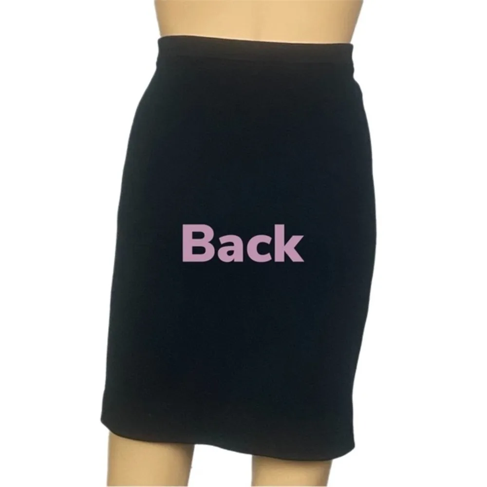 EILEEN FISHER black, elastic waist, short “sweater” skirt in size XS. EUC - Image 5