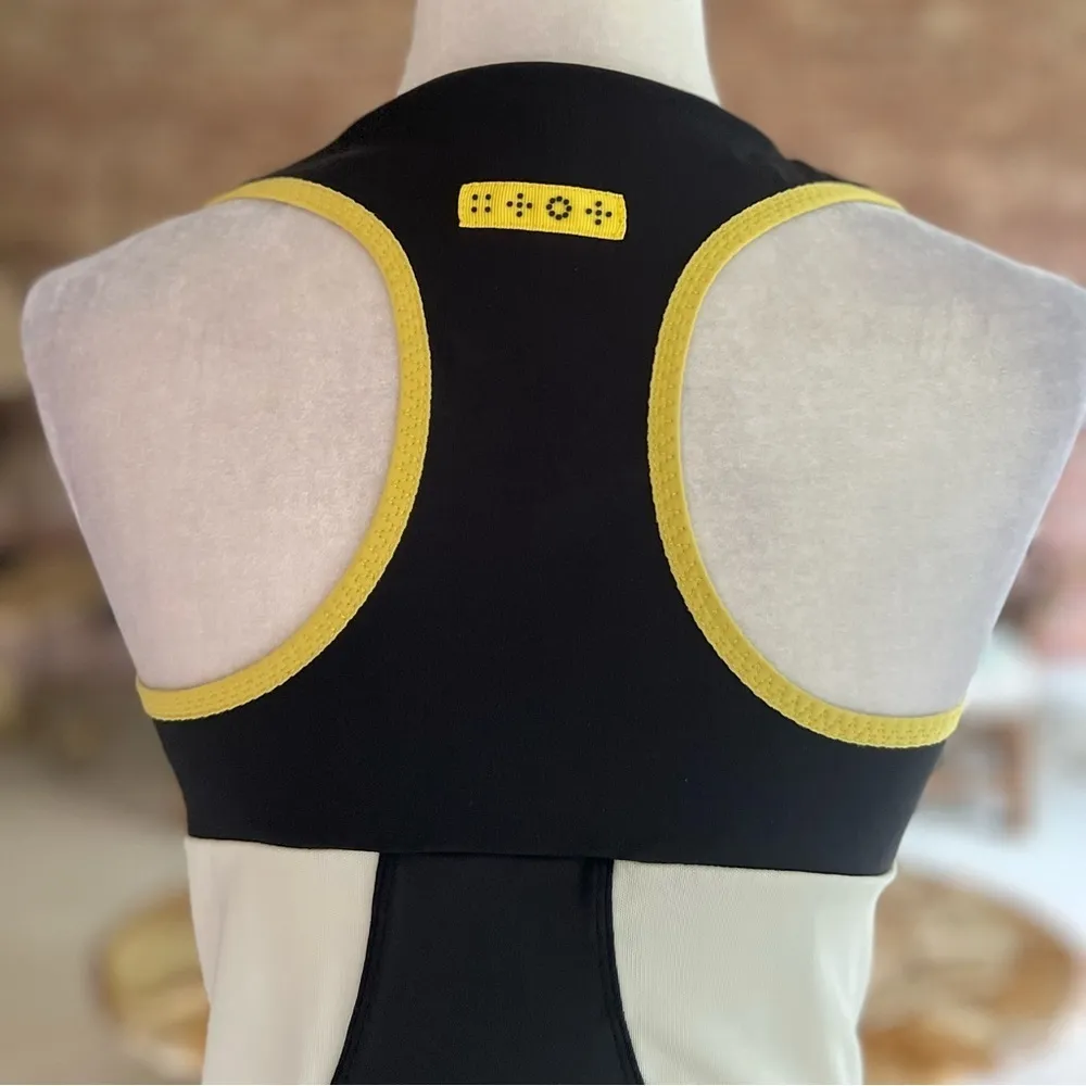 ASOS Tank Top Athletic Racerback Full Zip Black Multi size 6 Sports Gym Workout - Image 10