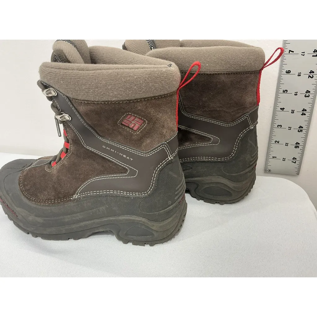 Womans Columbia Waterproof Omni Heat Size 6 Brown Suede Lace Up Boots NWOT - Image 4