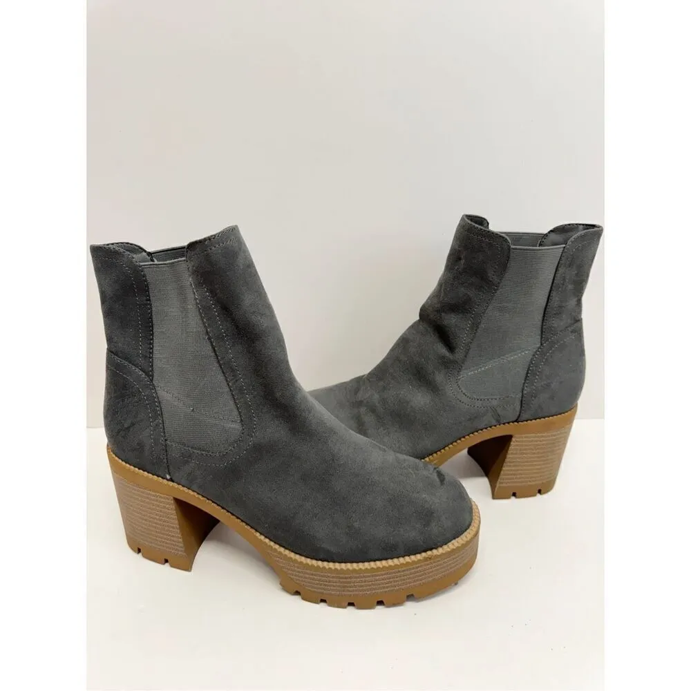Nordstrom BP Chelsea Boots Size 9.5 Pull On Chunky‎ Heel Round Toe - Image 6