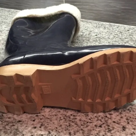 Sporto Nova Sweater Waterproof Rainboots Navy & White - Image 7