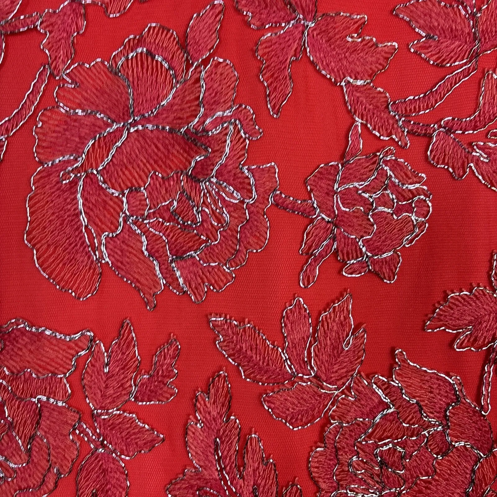 Tadashi Shoji NEW Womens Dress Sz 12 Floral Embroidered Party Formal - Image 4