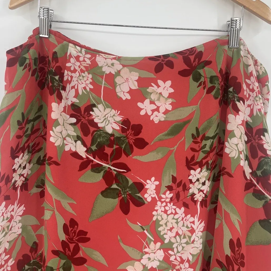 Emma James Chiffon 2 Piece Skirt Set 22W Boho Floral Wedding Rust Romantic Flowy - Image 6