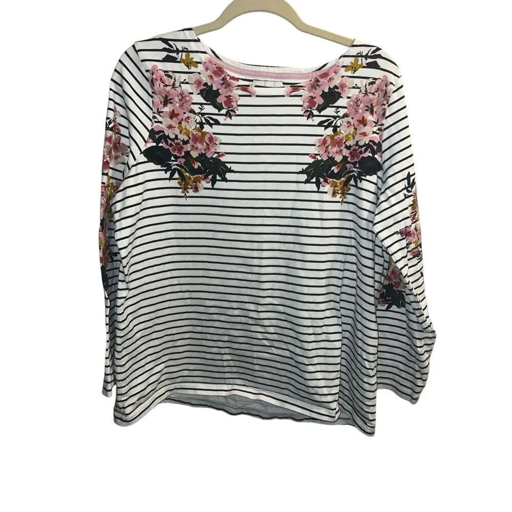 ✨Joules Women's Harbour Print Long Sleeve Sz 16 T - Image 5