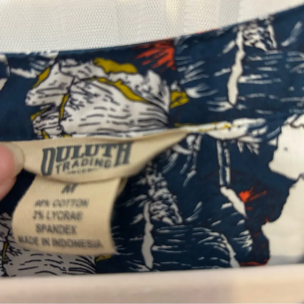 Duluth Trading Co. Wrinklefighter Floral Tunic Size M - Image 3