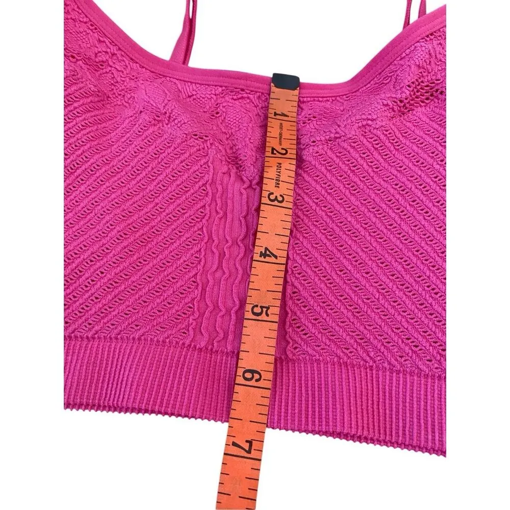 Colsie Lace Bralette Juniors Large Ribbed Sleepwear Intimates Feminine Black - Image 10