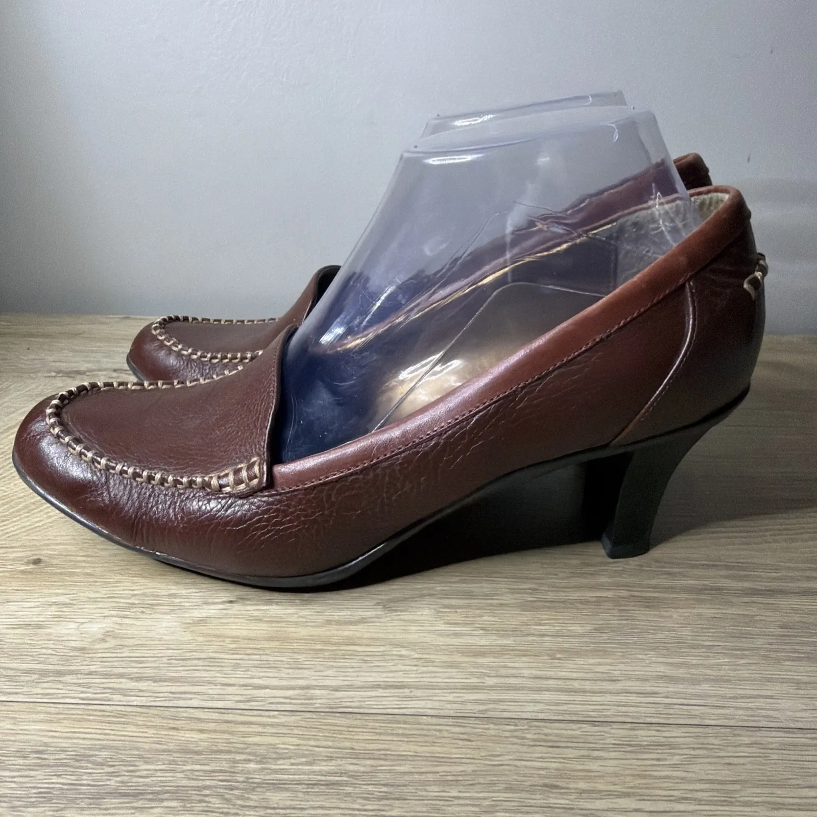 Naturalizer Warson Brown Pumps Moc Toe Loafer Comfort Career Professional 8W - Image 4