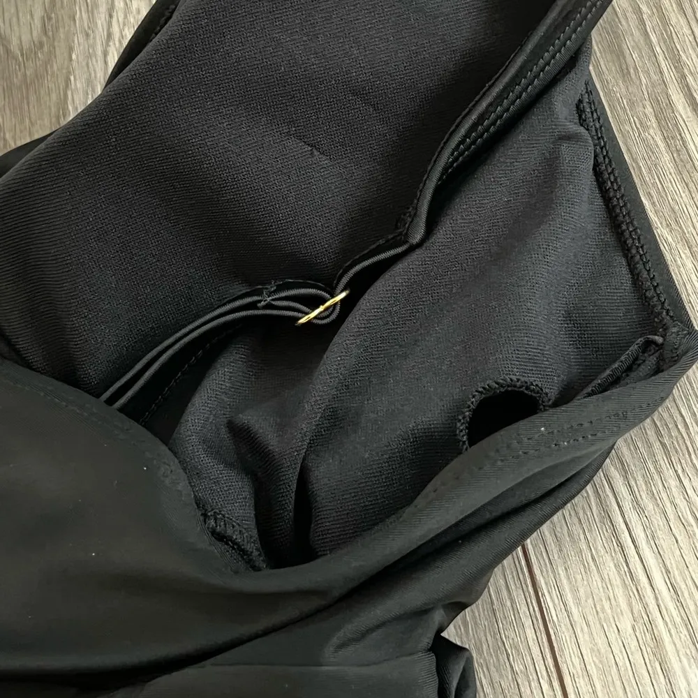 NWT Nicole Miller Plus Size One Piece Center Tie Sweetheart Swimsuit | Black 3X - Image 8