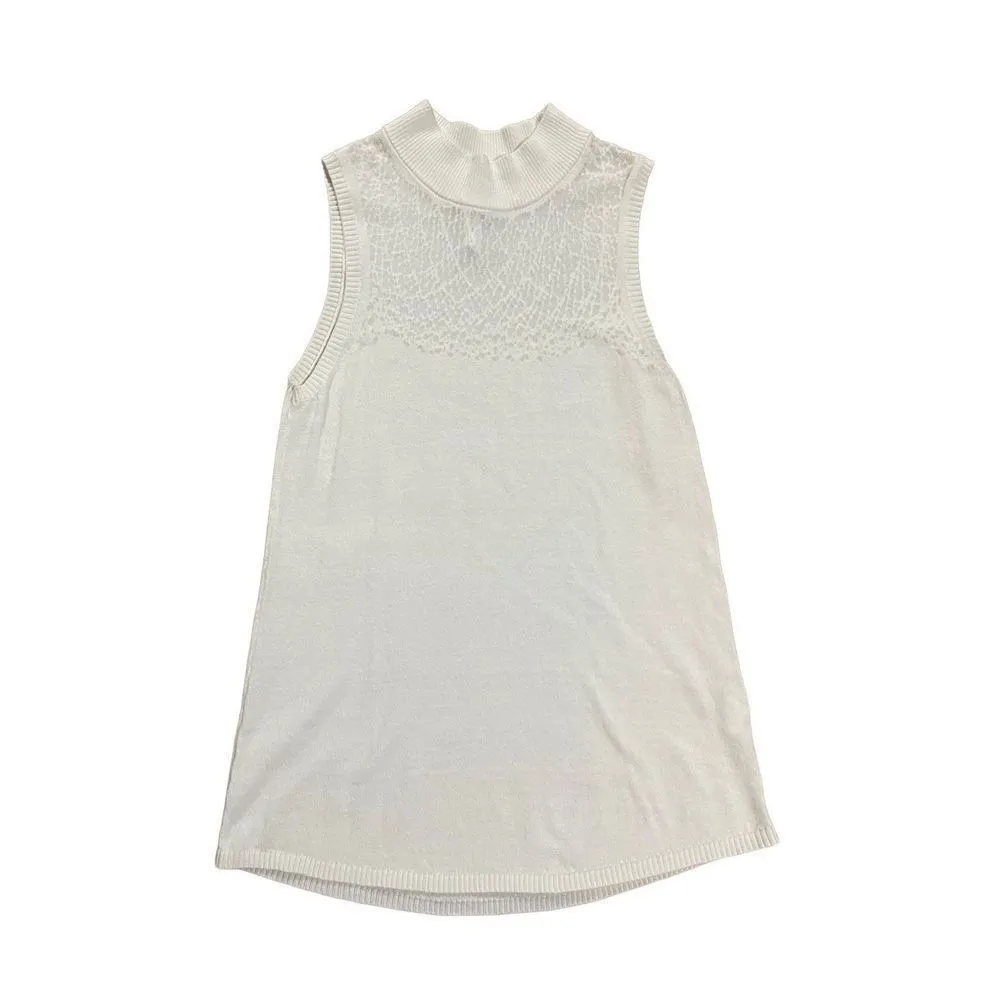 RVCA Eyefix Tunic in Vintage White sz Small sleeveless tank - Image 2