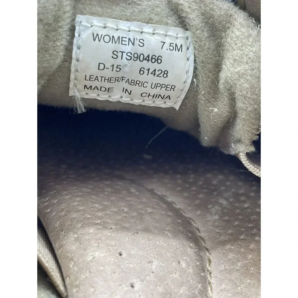 Women's Sperry Top Sider Rosefish Boat Shoes Leather/Linen / Oat. Women Sz 7.5‎ - Image 10