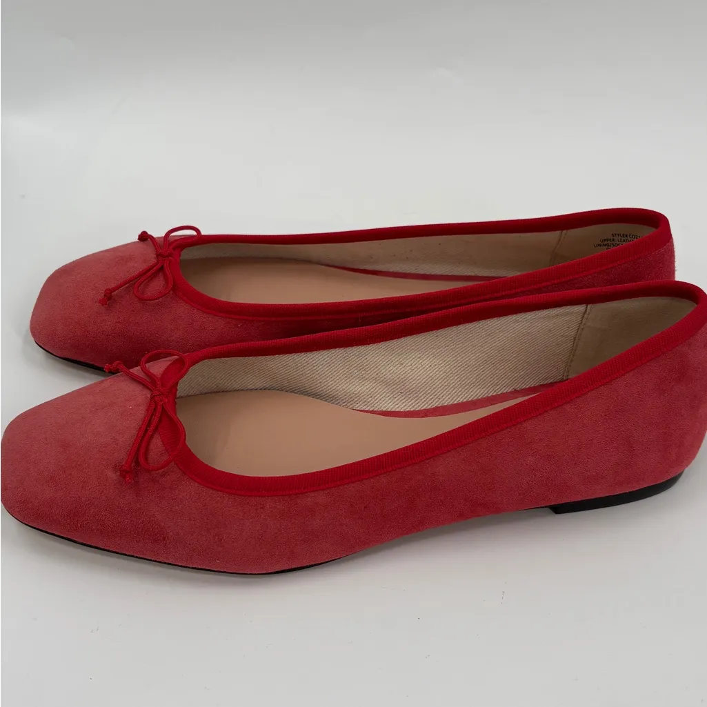 J.Crew Quinn ballet flats in suede Radiant Ruby - Image 8