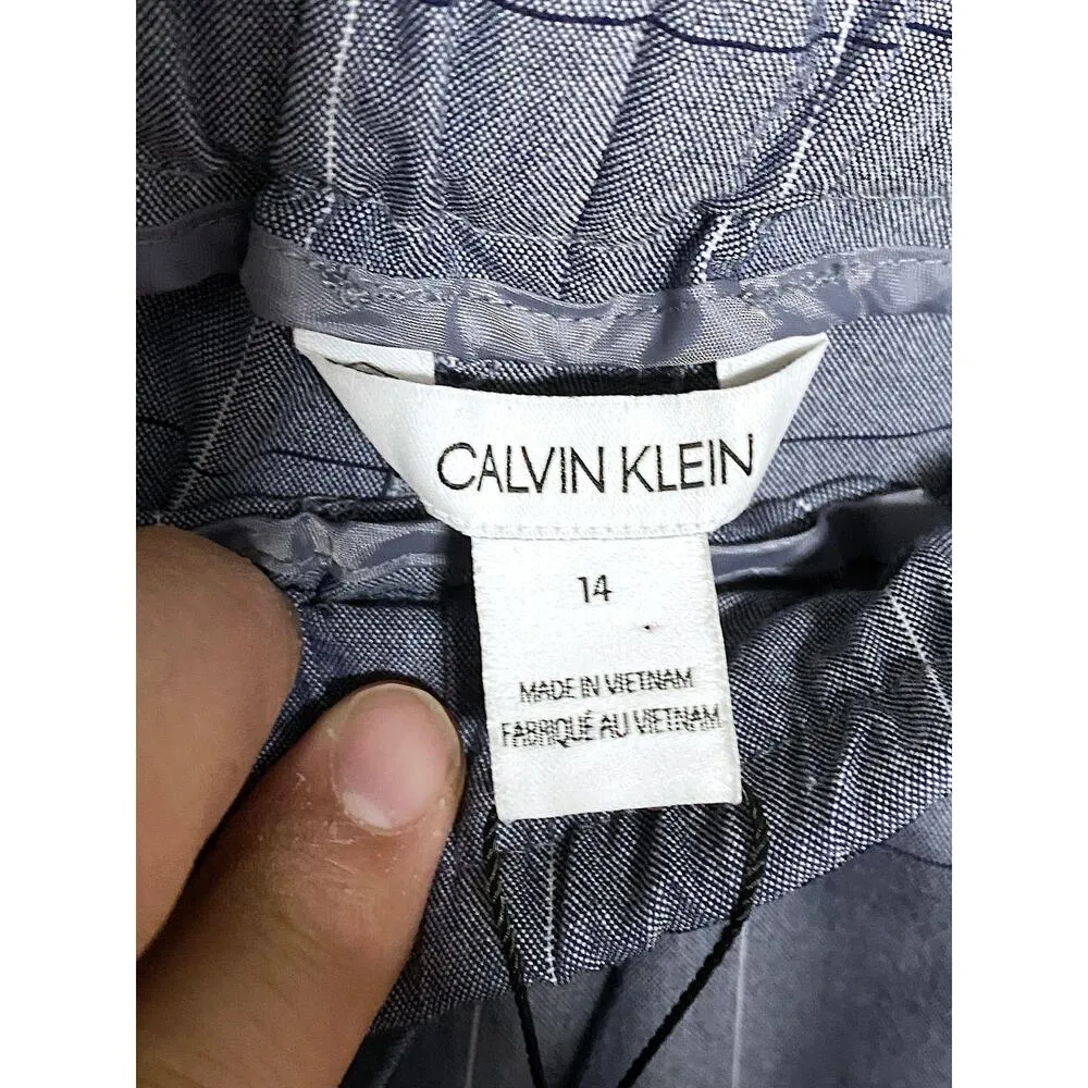 Calvin Klein Pajama Pants Loungewear Womens 14 Blue Checks Drawstring LNWT - Image 5