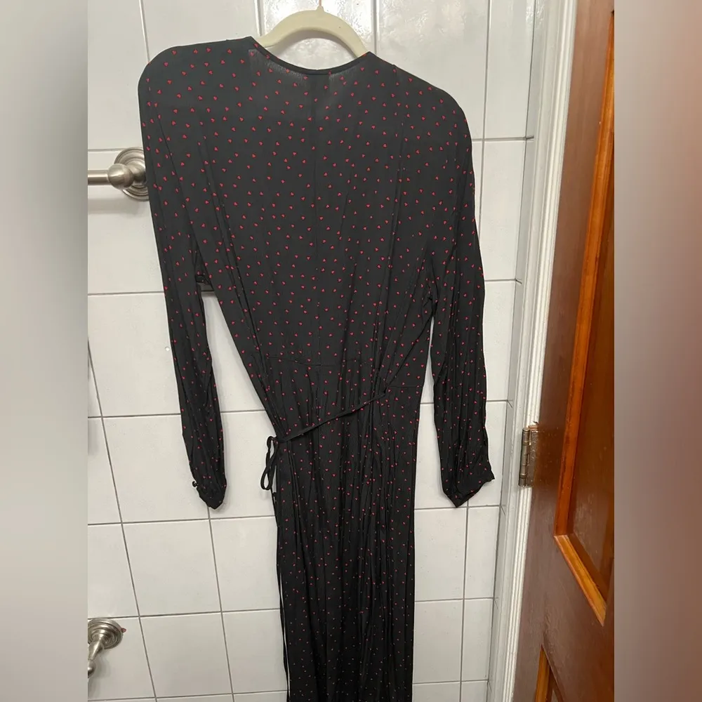 heart printed wrap dress - Image 3