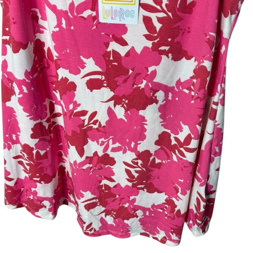 Lularoe Women’s Sz Large Lynn - Pink and Red Floral New NWT Dress Romper - Image 5