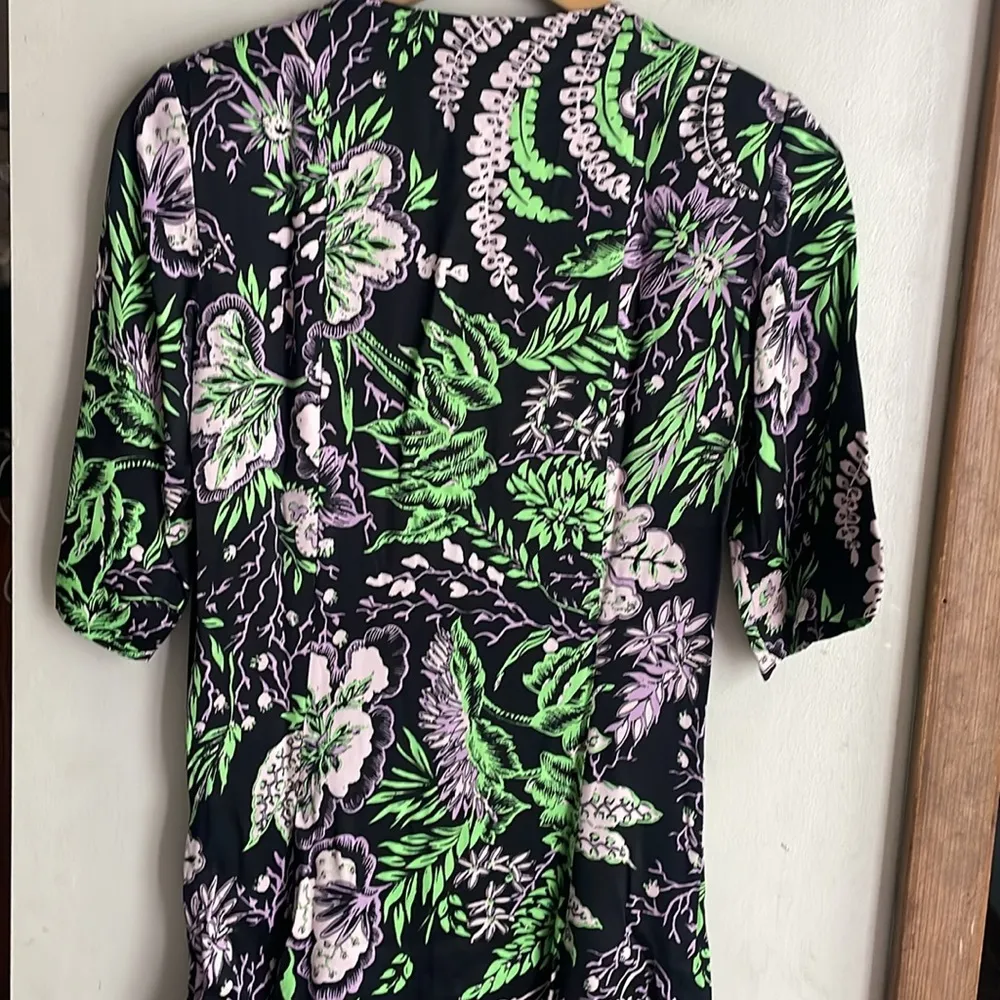 Rodebjer Womens Kandy Vegetal Print Dress Black Multi Size XS - Image 12