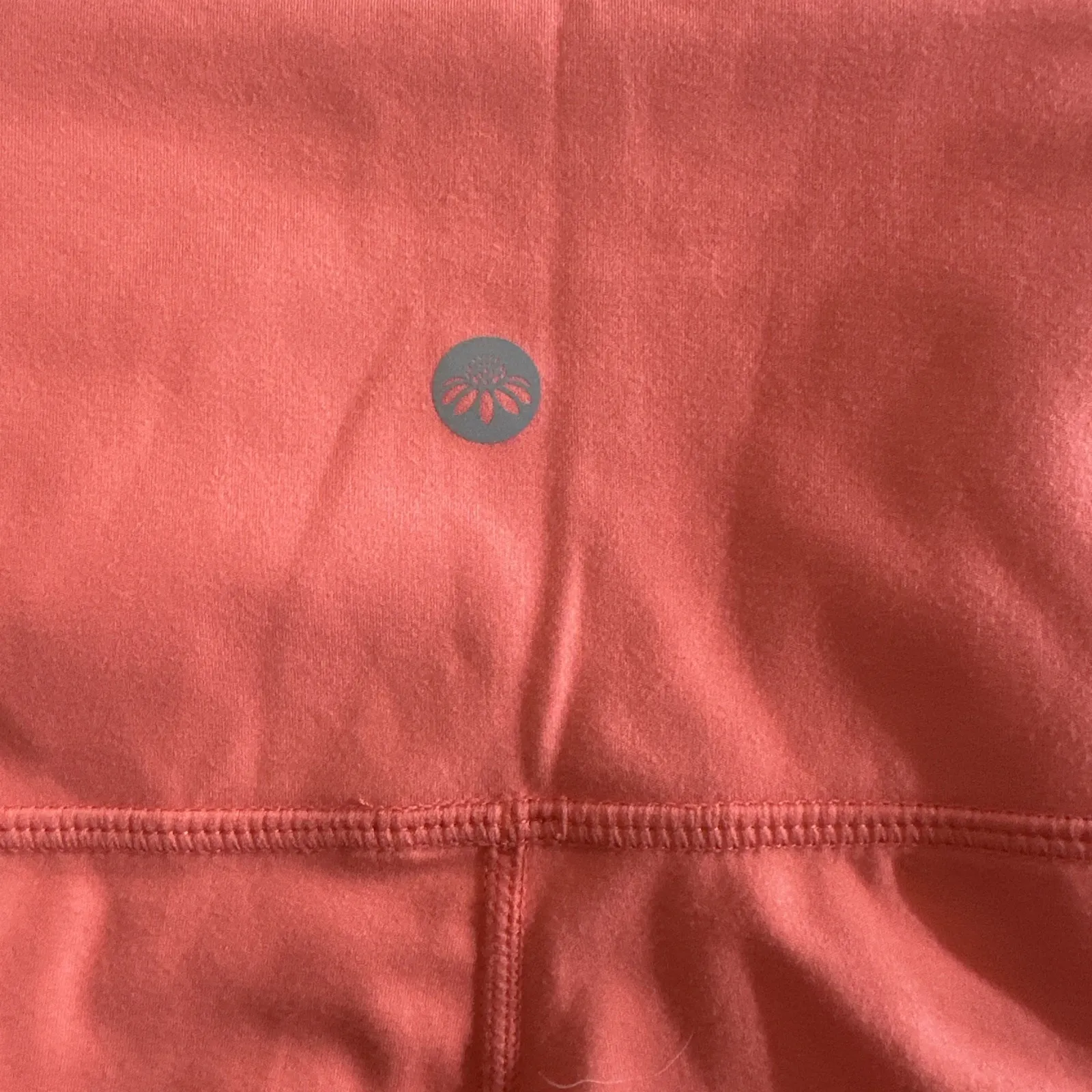 NWTG Senita Athletics Small Orange Capris Workout Fish Net‎ Leggings Size L - Image 7