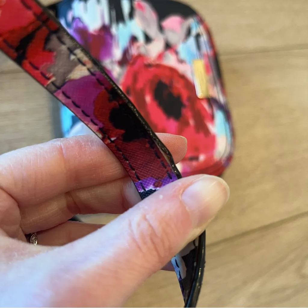 Kate Spade Laurel Way Carsen Mini Crossbody Leather Bag Floral - Image 6