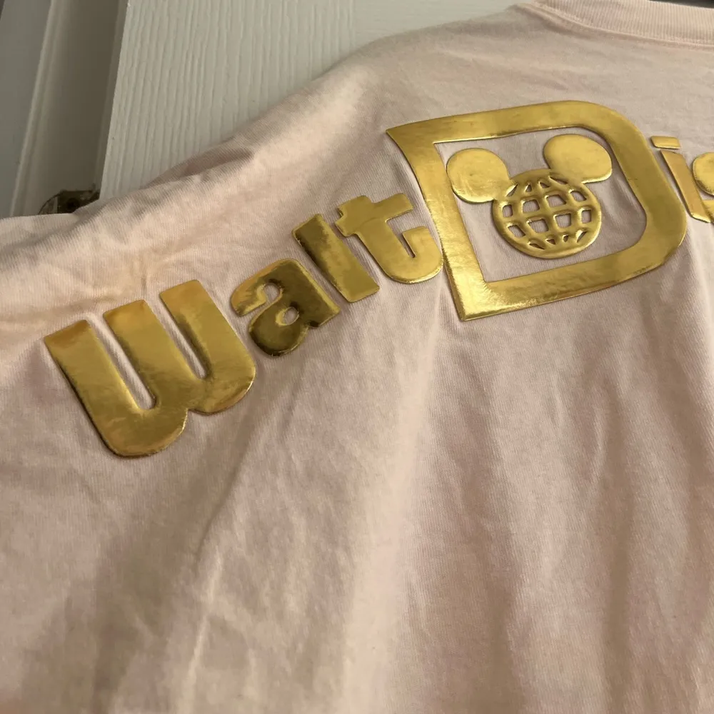 Disney Golden Logo Dip Dye Ombre Spirit Jersey - size L - Image 6