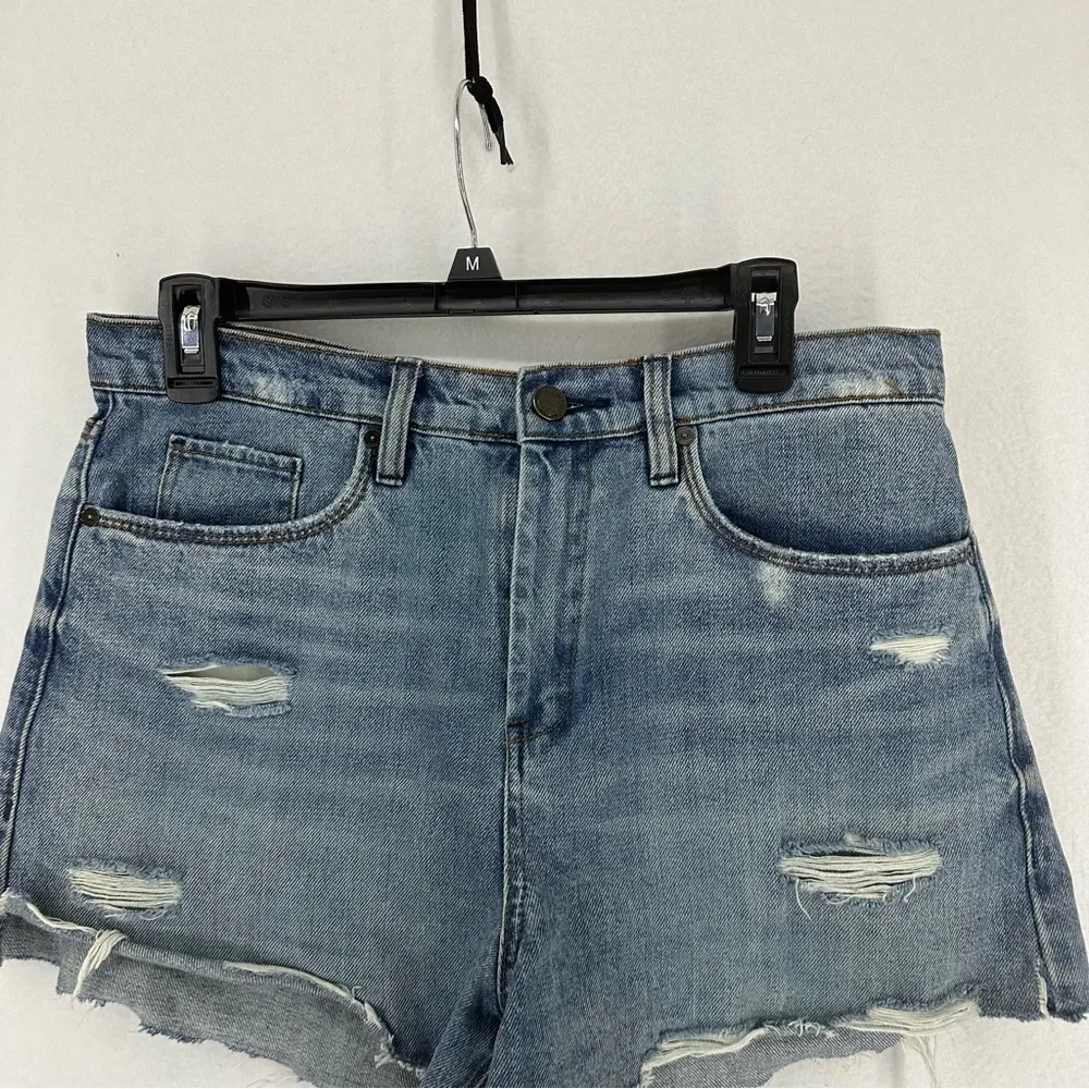 Blank NYC The Barrow Distressed Jean Shorts Women’s 30 Blue - Image 2