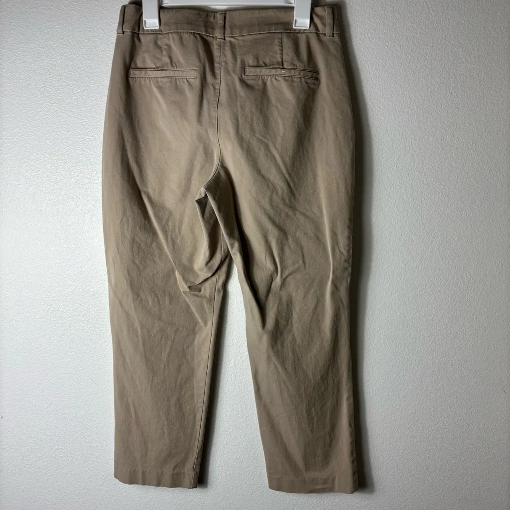 Old Navy Mocha Taffy High-Waisted Pixie Straight Pants size 10 - Image 9