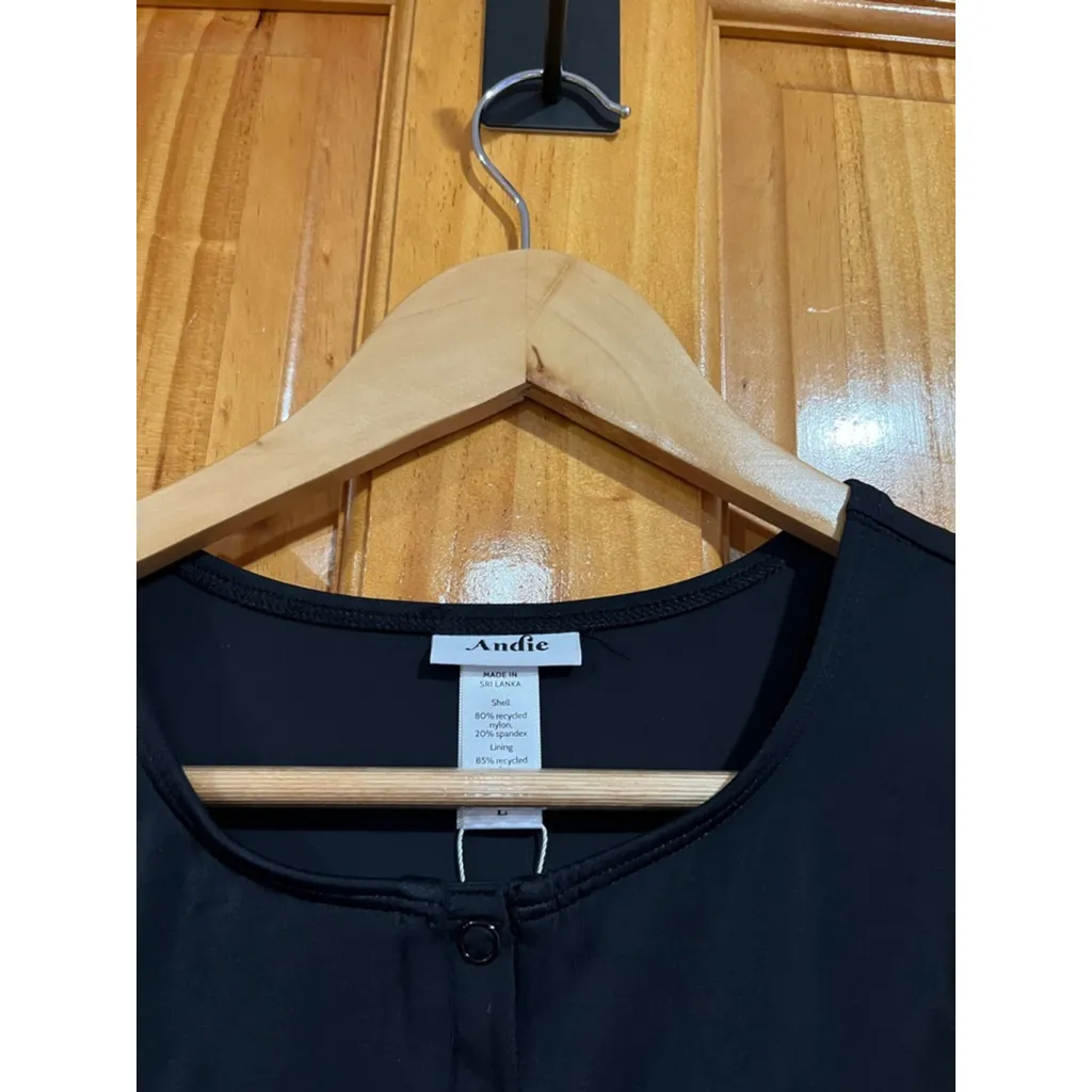 Womens New with Tag Andie The Malibu One Piece Bathing Suit in Black Size Large - Image 2