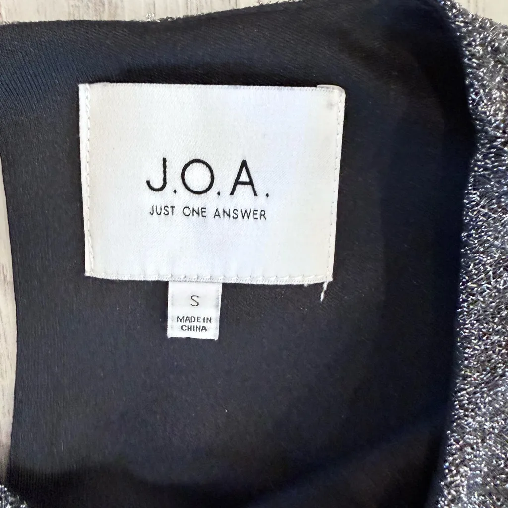 J.O.A. Charcoal Ruffle Sleeve Blouse - Image 2