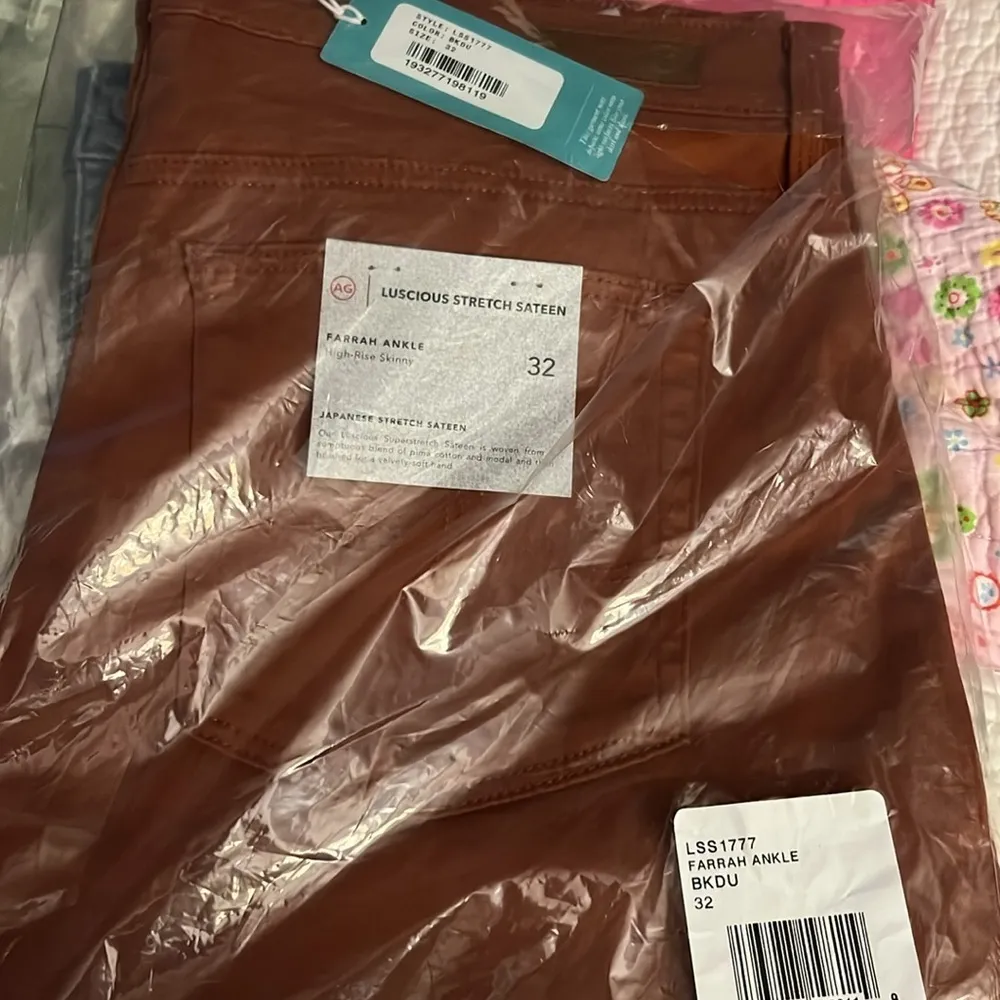 AG Womens Farrah Ankle Jeans High Rise Skinny Luscious Stretch Sateen Size 32 - Image 3