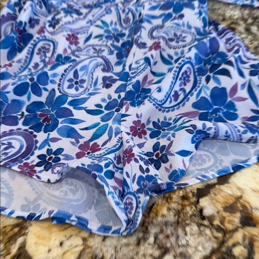 Show Me Your MuMu Blue and White spaghetti strap romper - Image 8